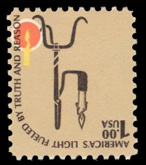 United States, 1930-Present #1610c Cat$17,000, 1979 $1 Rush Lamp and Candle H...