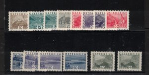 Austria #340 - #353 Extra Fine Never Hinged Set 
