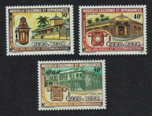 New Caledonia 25th Anniversary of Post and Telecommunications Office 3v 1983