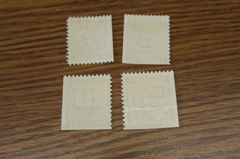 US TAX EXEMPT POTATOS STAMPS RI14,15,16,18 MINT HINGED