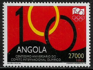 Angola #923a MNH Stamp - Olympic Committee