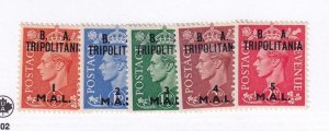 TRIPOLITANIA # 1-5,11-13 VF-MNH/MLH KGV1 ISSUES CAT VALUE $107
