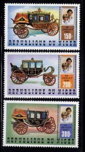 Niger Scott 548-550 MNH** Charles and Diana Coach set