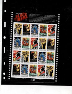 Black Cinema 42c Postage Sheet 4336-40 MNH