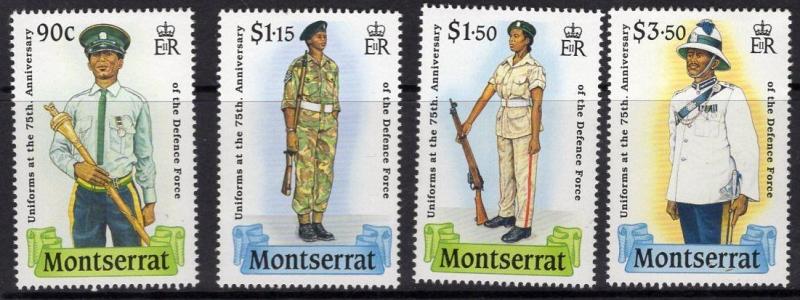 MONTSERRAT SG783/6 1989 DEFENCE FORCE MNH