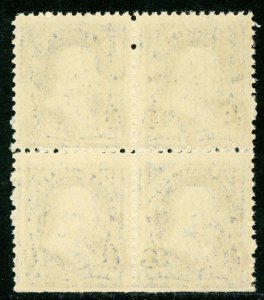 USA 1894⭐1¢ Franklin ⭐ Blue - Unwmk ⭐Scott # 247 ⭐Block of Four⭐ MNH D874 