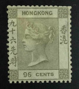 MOMEN: HONG KONG SG #19 1865 CROWN CC MINT OG H £1,500 LOT #62976