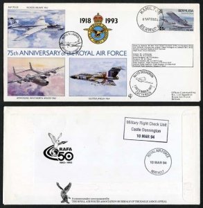 RAF(75)21a 75th Ann of the RAF No.60 Squadron Standard Cover