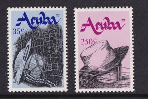 Aruba  #73-74  MNH  1991    Traditional Crafts