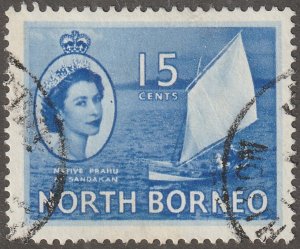 North Borneo, stamp, Scott#268,  used, hinged,  15 cents