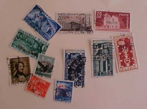 TRIESTE STAMP A #31-40,47  cat.$73.00 USED