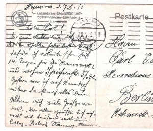 GERMANY Zeppelin Airships 1911 PIONEER AVIATION Card *CONTINENTAL* ADVERT KZ298