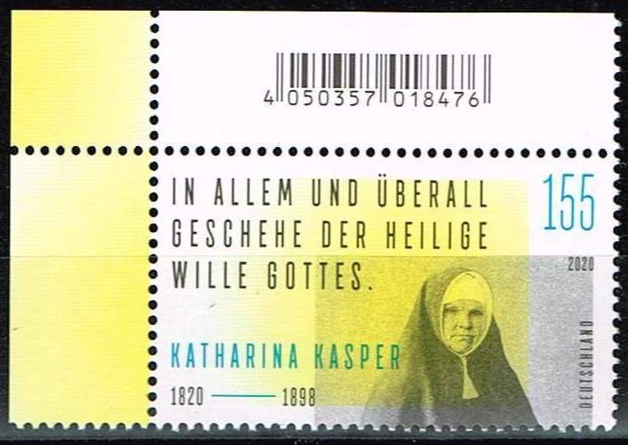 Germany 2020,Sc.#3170 MNH Katharina Kasper, Birth Centenary (1820-1898)