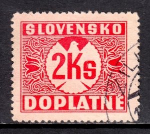 Slovakia - Scott #J9 - Used - SCV $2.50