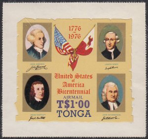 Tonga 1976 MH Sc #C198 1pa Signers of Declaration of Independence US Bicenten...