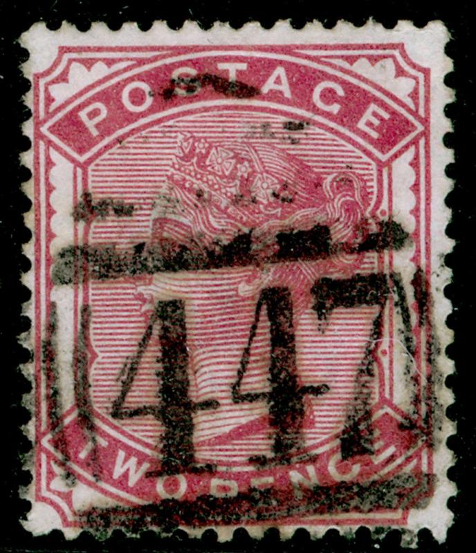 SG168a, 2d deep rose, USED. Cat £110.