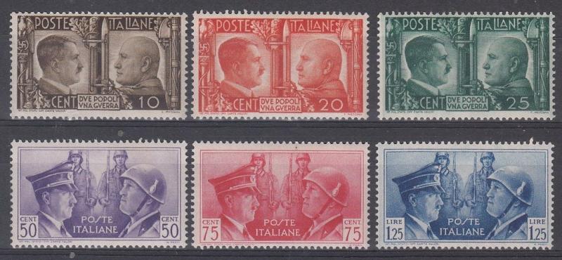 Italy Scott 413-418 Mint NH (Catalog Value $80.00)