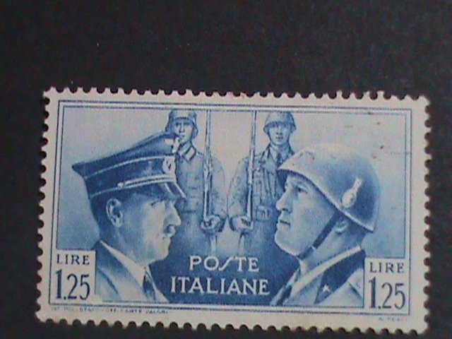​ITALY 1941 SC#418  81 YEARS OLD-HITLER & MUSSOLINI MINT STAMP-VERY FINE