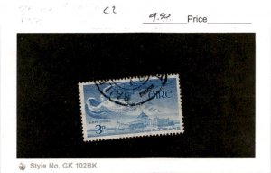 Ireland, Postage Stamp, #C2 Used, 1949 Airmail, Lough Derg (AN)