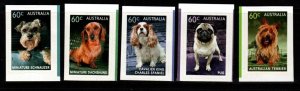 AUSTRALIA SG3943/7 2013 TOP DOGS SELF ADHESIVE (EX BOOKLET) MNH
