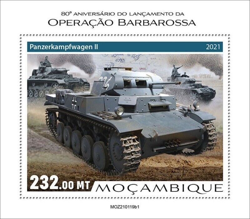 Mozambique - 2021 WWII Operation Barbarossa - Stamp Souvenir Sheet - MOZ210119b1