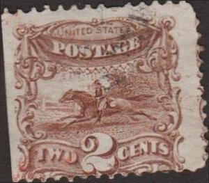 # 113 Brown Used Postal Horse And Rider (pony Express)