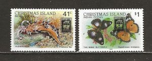 Christmas Island Scott catalog # 246-247 Unused HHR See Desc