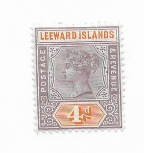 Leeward Islands #4 MH - Stamp - CAT VALUE $10.00