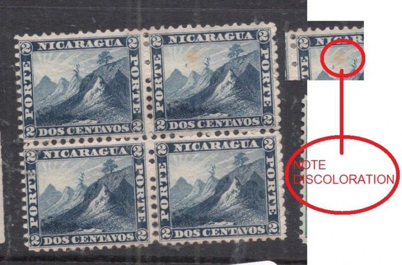 Nicaragua Mountains SC 4 Block of 4 MOG (3djg)