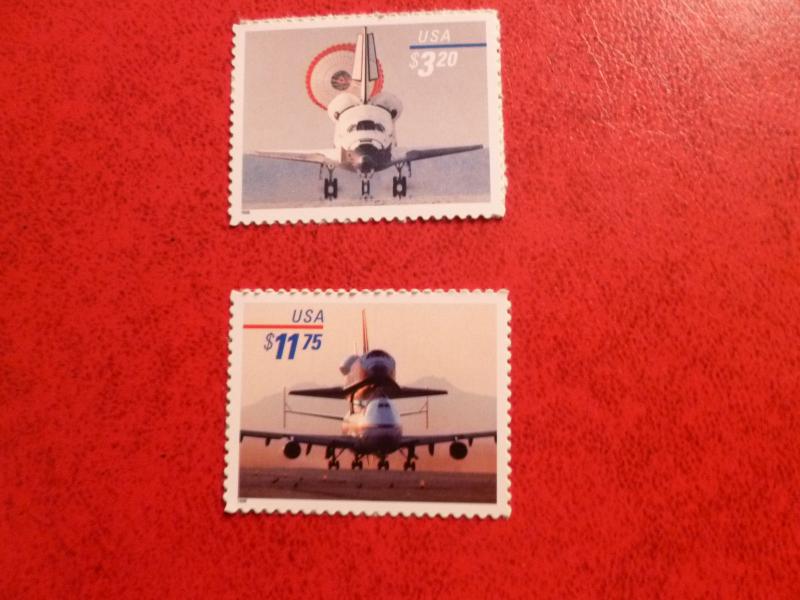 United States Scott 3261 & 3262, the Space Shuttle Landing and Piggyback Mint