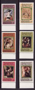 Grenada Grenadines-Sc#275-80-unused NH set-Paintings by Rubens-1978-