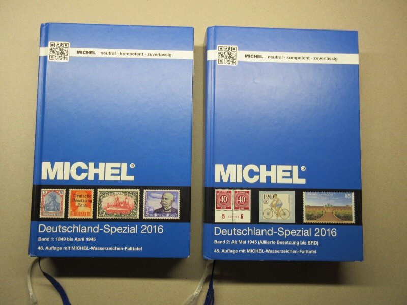 MICHEL Deutschland Spezial 2016 Band 1 and 2, USED, **US Delivery ONLY**