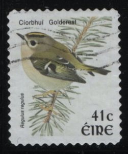 Ireland 2002 used Sc 1396 41c Goldcrest - Coils - Birds