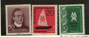 Germany DDR #302, 305-6 MNH