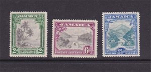 Jamaica 1932 Sc 106-108 set of 3 MH(MNH maybe)