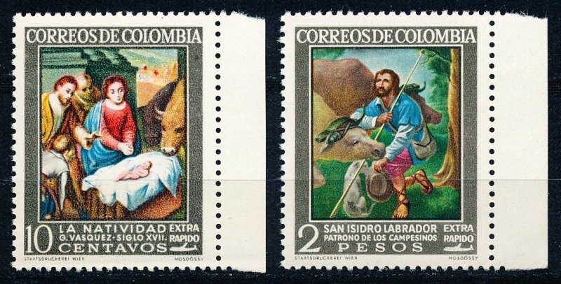 Columbia #C439-C440  Set of 2 Hoiz Pair w Plate Number MNH