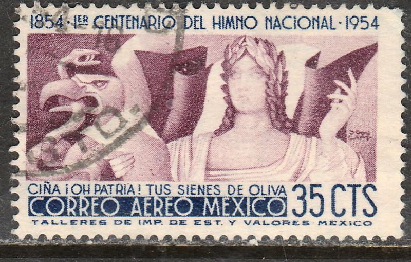 MEXICO C225, 35c Centennial of National Anthem. Used. (1064)