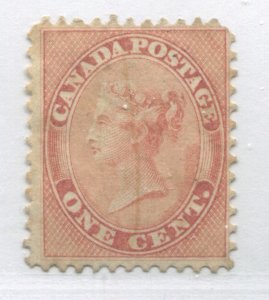 1859 QV 1 cent used with a pen cancel