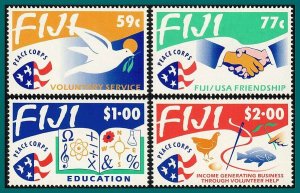 Fiji 1993 Peace Corps, MNH  #680-683,SG866-SG869