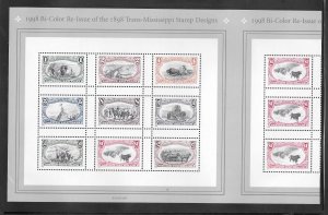 #3209-3210 MNH Trans-Mississippi Vertical Gutter Block of 12 from Press Sheet