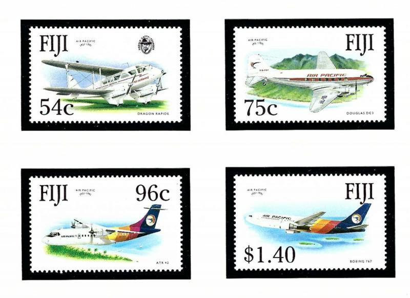 Fiji 653-56 MNH 1991 Air Pacific