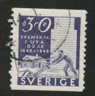 SWEDEN Scott 401 used 1948 coil stamp CV$0.55