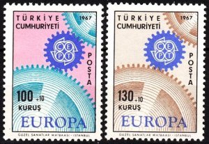 TURKEY 1967 EUROPA. Complete set, MNH