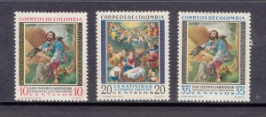 Colombia Scott #722-723 & C387 MH
