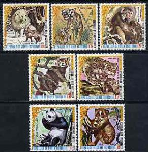 Equatorial Guinea 1976 Asian Animals perf set of 7 unmoun...