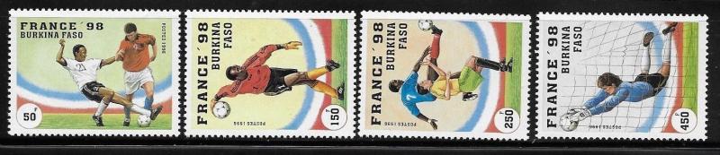 Burkina Faso 1996 World Cup Soccer Championships France MNH A217