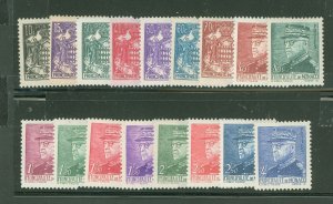 Monaco #149A/190 Unused Single (Complete Set)