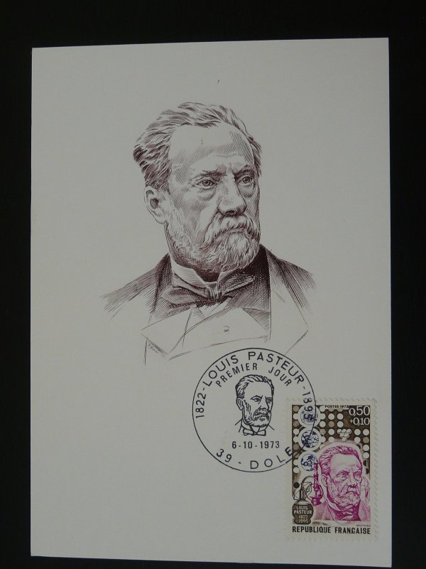 medicine Louis Pasteur maximum card France 1973