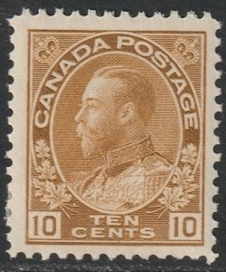 Canada 1925 Sc 118b MLH* yellow brown