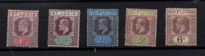 Fiji KEVII & KGV mint collection to 6d SG59, 64, 107, 132 & 163 WS28868